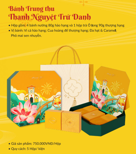 Bánh trung thu Hữu Nghị THANH NGUYỆT TRỨ DANH Bánh trung thu Hữu Nghị THANH NGUYỆT TRỨ DANH